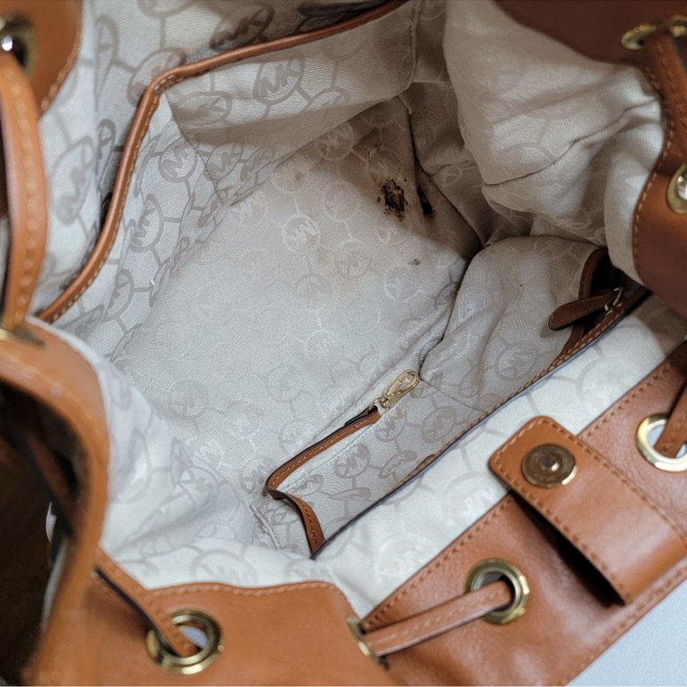 Michael Kors Raffia Bucket Crossbody Bag - Picture 6 of 10